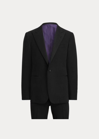 Smoking Ralph Lauren Hombre Negros - Gregory Wool Peak-Lapel - WXORM8136